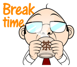 Scolding of boss(English ver.) sticker #7180021