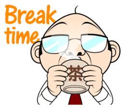 Scolding of boss(English ver.) sticker #7180021