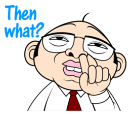 Scolding of boss(English ver.) sticker #7180023