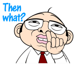 Scolding of boss(English ver.) sticker #7180023