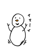 Gentle Snowman sticker #7180265