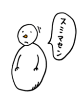 Gentle Snowman sticker #7180273