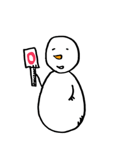 Gentle Snowman sticker #7180274