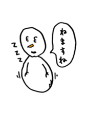 Gentle Snowman sticker #7180279