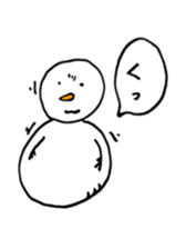 Gentle Snowman sticker #7180281