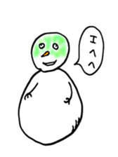 Gentle Snowman sticker #7180284