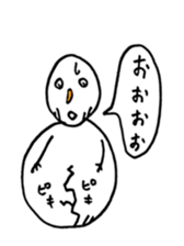 Gentle Snowman sticker #7180285