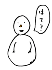 Gentle Snowman sticker #7180294