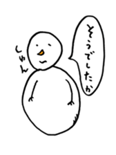 Gentle Snowman sticker #7180295