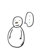 Gentle Snowman sticker #7180300