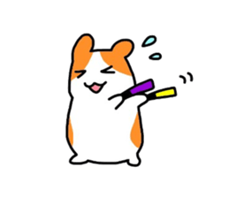 Sticker of the hamsters sticker #7180370