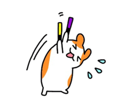 Sticker of the hamsters sticker #7180371