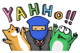 Ninja living in NOW sticker #7180384