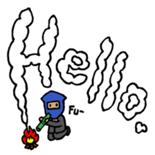 Ninja living in NOW sticker #7180388