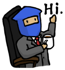 Ninja living in NOW sticker #7180389