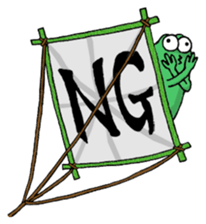 Ninja living in NOW sticker #7180402