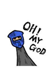 Ninja living in NOW sticker #7180406