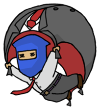 Ninja living in NOW sticker #7180412