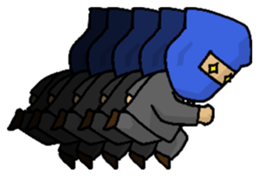 Ninja living in NOW sticker #7180414