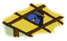 Ninja living in NOW sticker #7180416