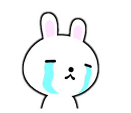 PonTaro's white rabbit (English Version) sticker #7180539