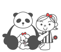 Summer ribbon girl sticker #7180743