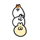 Hagishiriusagichan and hamugoro sticker #7180750