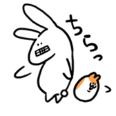 Hagishiriusagichan and hamugoro sticker #7180756