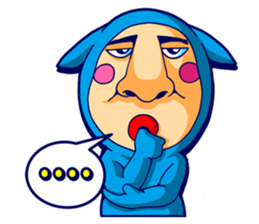 Mr. Blue Cat sticker #7180911