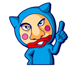 Mr. Blue Cat sticker #7180919