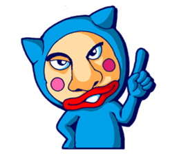 Mr. Blue Cat sticker #7180919