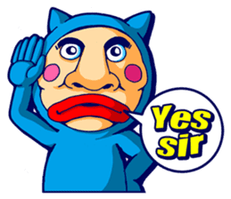 Mr. Blue Cat sticker #7180921