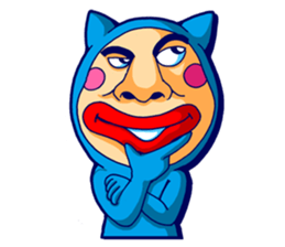 Mr. Blue Cat sticker #7180925