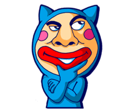 Mr. Blue Cat sticker #7180925