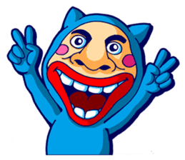 Mr. Blue Cat sticker #7180929