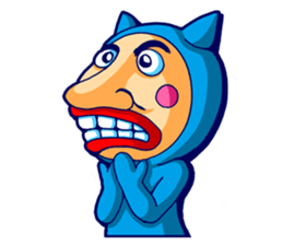 Mr. Blue Cat sticker #7180931