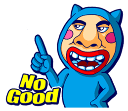 Mr. Blue Cat sticker #7180934