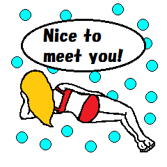 Marie on the beach(e).