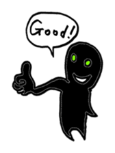 Jet-black boy sticker #7182472