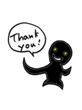 Jet-black boy sticker #7182503