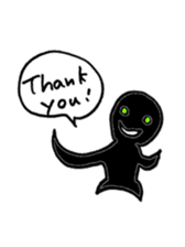 Jet-black boy sticker #7182503