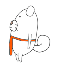 Cute & healing transparent dog sticker #7182866