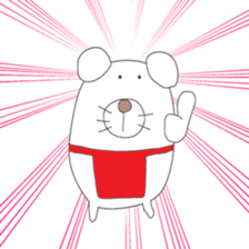 Cute & healing transparent dog sticker #7182875