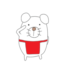 Cute & healing transparent dog sticker #7182877