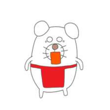 Cute & healing transparent dog sticker #7182878