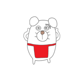 Cute & healing transparent dog sticker #7182882