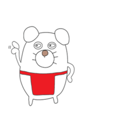 Cute & healing transparent dog sticker #7182883