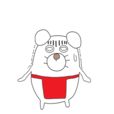 Cute & healing transparent dog sticker #7182884