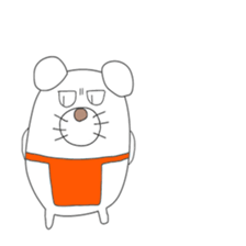 Cute & healing transparent dog sticker #7182895