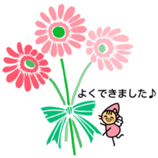 Flowers and a fairy sticker #7182904